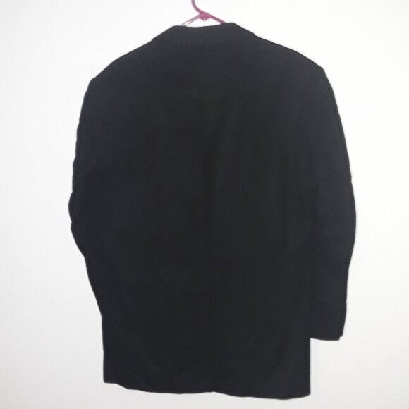 Fioravanti Studio New York mens large black 100% cashmere w/gold satin lining - Picture 4 of 10